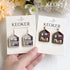 Keoker Back to School Clay Cutters, Polymer Clay Earrings Cutters for Jewelry Making, Bookshelf Polymer Clay Cutters, Teacher Clay Cutters for Ear...