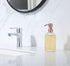 Rose Gold Glass Soap Dispenser with Rust Proof Metal Pump,16oz Vintage Soap Dispenser,Clear Glass Dish Soap Dispenser for Bathroom,Copper Kitchen ...