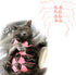 Pet Cat Bikini,Pure Handmade Cat Costume Funny Pet Clothes Small Dog Costumes Clothes(Pink, Large)...