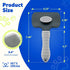 PET'S DREAM Self Cleaning Slicker Brush for Dogs, Cat & Dog Grooming Brush, Easy Push Button Cleanup, Comfort Massage, Slicker Brush for Large Dog...