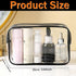 6 Pieces Clear Makeup Bags, Cosmetic Bag Bulk, Portable Travel Clear Pouch with Zipper, TSA Approved Toiletry Bag for Travel Waterproof Makeup Bag...