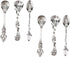 6PCS Coffee Spoons, Tiny Spoons Vintage Carved Coffee Spoon Creative Tableware Espresso Spoons Small Tea Spoons Mixing Spoons Mini Dessert Spoons ...