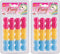48 Pcs Beads Jewelry Making Kit DIY Hair Braiding Bracelet Ornaments Crafts Jumbo Round Pony (Pink/Yellow/Sky Blue)...