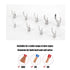 250pcs Non-Insulated Fork Terminals, Copper Fork Wire Connectors Terminals, AWG 22-16 16-14 14-12 12-10 Crimp Fork End Terminal, Tin-Plated Wire L...