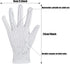 SATINIOR 3 Pairs Sequin Gloves Silver Glitter Gloves Sequin Dance Gloves for Skating Dressing Accessory...