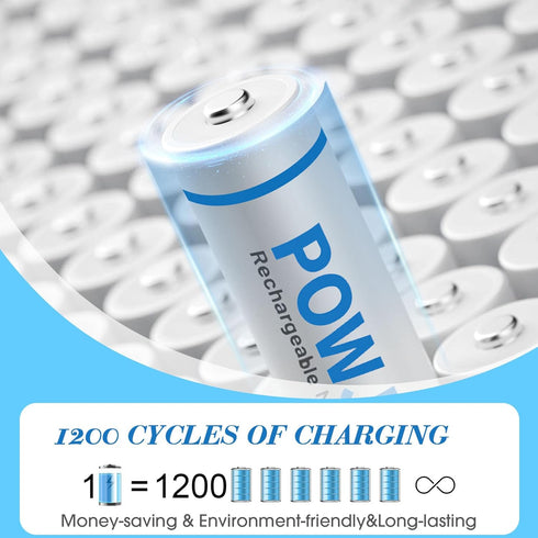 AA Rechargeable Batteries,1.2V 600mAh Ni-MH Double A Batteries,for Solar Lights and Household Devices,12 Pack...