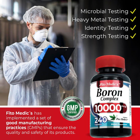 FITO MEDIC'S Lab | boron |10 mg | 240 Servings | boron supplement for men | boron supplement for women | boron supplement | Ultra high Absorption,...