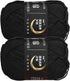 uxcell Acrylic Yarn Skeins, 2 Pack of 50g/1.76oz Soft Crochet Yarns for Knitting and Crocheting Craft Project, Black...