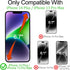 Compatible with iPhone 13 Pro Max and Compatible with iPhone 14 Plus Privacy Screen Protector mirror Tempered Glass Anti-Spy Gradient colorful Ant...