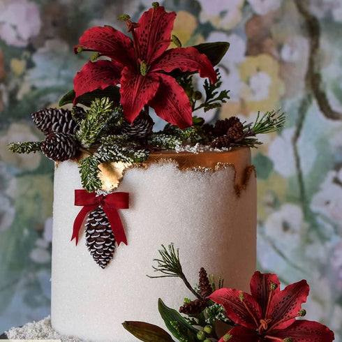 Winter Foliage Flower Pro Mould Silicone Mold Fondant Cake Decorating Tool Gumpaste Sugarcraft Chocolate Forms Bakeware Tools...