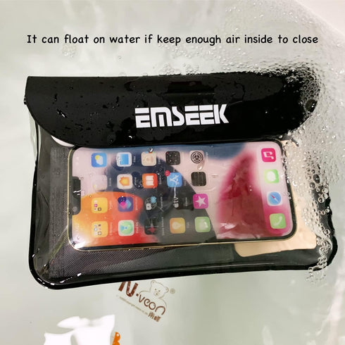 Waterproof Waist Pouch Dry Belt Bag Fanny Pack Keep Your Key Fob Wallet Kindle Phone Dry Perfect For Swim Surf Snorkel(Black)...