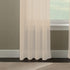 Curtainworks Trinity Crinkle Voile Sheer Curtain Panel, 51 by 63", Oyster...