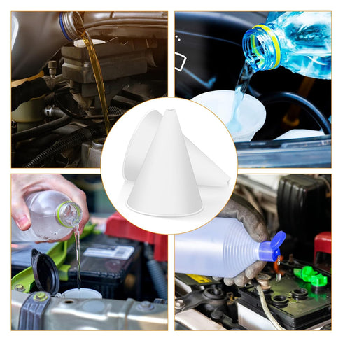 30pcs Funnels for Automotive Use, Single Use Oil Paper Cone Funnel Motor Oil Funnel Oil Change Car Multi-Purpose Funnels for Engine Oil Coolant Wa...