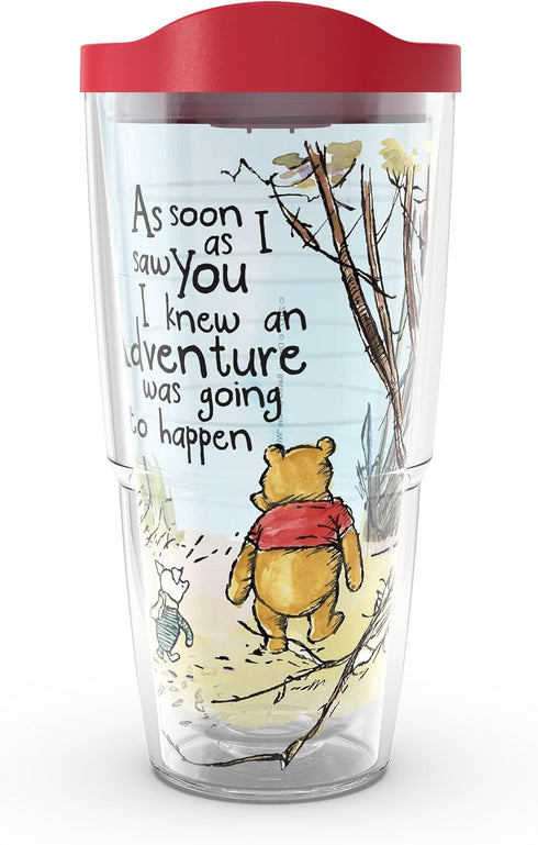 Tervis Disney - Winnie the Pooh Adventure Made in USA Double Walled Insulated Tumbler Travel Cup Keeps Drinks Cold & Hot, 24oz, Classic...