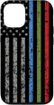 iPhone 12/12 Pro Police Military and Fire Thin Blue Green Red Line Flag Case...
