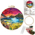 Liveish Landscape Embroidery Kits, Embroidery kit for beginners adults,mountain embroidery kit DIY cross stitch with Patterns and Instructions.(Ma...