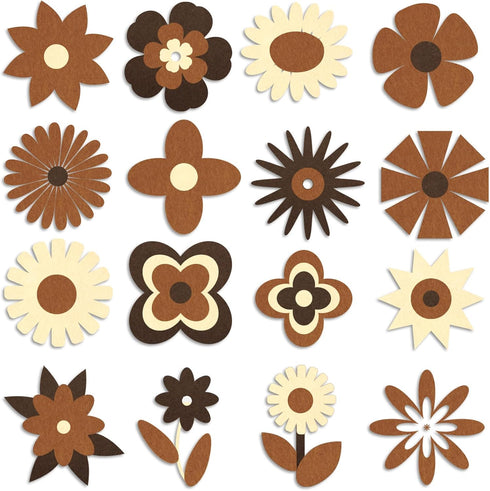 Misscrafts Felt Fabric Sheets 1.4mm Thick Craft Felt 18 Pieces Soft Felt Sheets 8"x12" Felt Square Pack 3 Colors for Craft DIY Project (Brown Seri...
