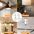 Ceiling Fan Pull Chain Extender, 2 Pcs 12 Inches Long Ceiling Fan Pull Chain Extension Pendant Ornament Set with Connector for Ceiling Fan and Lig...