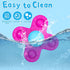 Suction Cup Spinner Toys for 1 Year Old Boy Girl, 3 Pcs Spinning Toys for Toddlers 1-3,Sensory Toys Bath Toys Travel Toys for Babies 10-18 Months,...