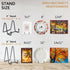 LIONWEI LIONWELI Decorative Plate Stand Holder Picture Frame Stand Easel Display Stand coook Book Stand...