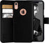 Compatible with iPhone XR Wallet case, Durable and Slim, Lightweight with Classic Design & Ultra-Strong Magnetic Closure, Faux Leather, Black, for...