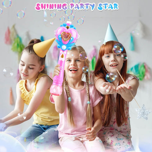 Beria Toys for Girls: Princess Toy Bubble Wand, Birthday Gifts for 3 4 5 6 7 8 Years Old Girl, Bubbles Machine Fairy Wands for Kids Light Up with ...