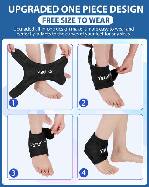 Ankle Ice Pack Wrap for Swelling Foot Pain Relief - Ankle Cold Pack Wrap Hot Cold Therapy Ankle Ice Wrap for Sprains, Achilles, Tendonitis...