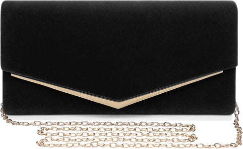 Womens Evening Clutch Bag Ladies Prom Bridal Wedding Handbag Party Purse with Detachable Chain...