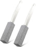 2 Pack Toilet Cleaner Hard Water Build up Remover with Ergonomic Handle, Toilet Bowl Stain Ring Remover, Pumice Cleaning Stone with Handle for Kit...
