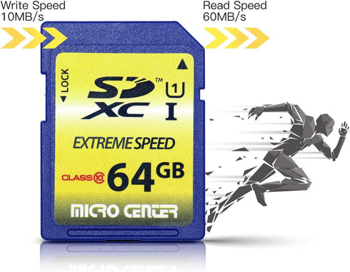 INLAND 64GB Class 10 SDXC Flash Memory Card Standard Full Size SD Chip USH-I U1 Trail Camera by Micro Center...