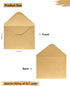 50 Pcs A7 Envelopes for Invitations, 5.25 x 7.25 Inches Kraft Envelopes for 5 x 7 Cards, Wedding, Baby Shower, Greeting, Graduation, Birthday Part...
