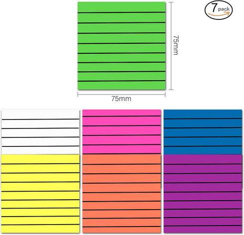 Transparent Sticky Notes 350pcs Clear Sticky Notes,Sticky Note Set for 2023 Planner Office School College Teacher Student Supplies 7 Bright Color,...
