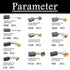 20pcs 10 Different Sizes Electric Motor Carbon Brushes, Motor Carbon Brushes Set for Replacement Repair Power Tools Q-035-BOX...