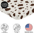 Sweet Jojo Designs Brown Cow Print Baby Boy Fitted Mini Portable Crib Sheet for Western Wild West Collection - for Mini Crib or Pack and Play ONLY...