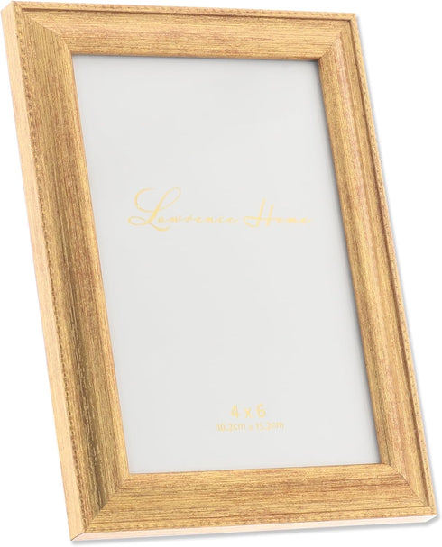 Lawrence Frames Classic Bead Picture Frame, 4x6, Gold...