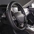 Car Pass Classical Leather Automotive Universal Steering Wheel Covers,Universal Fit for Suvs,Trucks,Sedans,Cars,Vans,14.5-15inch Anti-Slip Safety ...