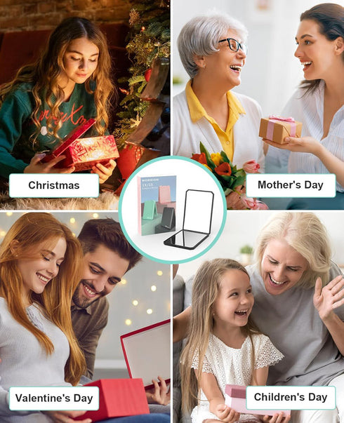 wobsion Small Compact Mirror,1x/2x Travel Magnifying Mirror,2-Sided Handheld Portable Folding Mirror,Mini Makeup Mirror for Purse,Pocket,Gifts,Squ...