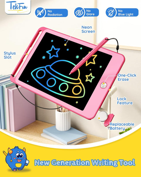 TEKFUN Kids Toys for 3+ Years Old Boys Girls Toddler, 8.5inch LCD Writing Tablet Erasable Drawing Tablet Writing Pads, Kids Travel Learning Toys B...