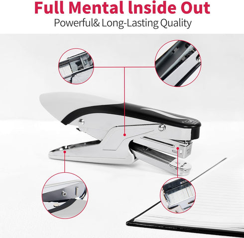 Stapler Heavy Duty with 1000 Staples and Staples Remover, 20 Sheet Capacity, Office Desk Stapler for Stapling Home School Warehouse Handmade, No J...