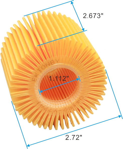 04152-YZZA1 Engine Oil Filter Kit compatible for Toyota Avalon Camry RAV4 Sienna Lexus ES300h ES350 IS200t RX350 RX450h and More Replace,04152-310...