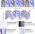 Plastic Wallet Insert for Credit Card Set of 2, Men Wallets Accordion Style Card Picture Holder (Accordion 7 Page)...