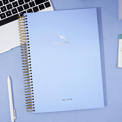 FLYING EAGLE Blank Paper Spiral notebook Journal 8.5 x 11 Blank Large Spiral Notebook 210 Pages Hardcover Spiral Notebook Sketchbook Sketch Book f...