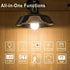 MikeWin Motion Sensor Light Bulbs Outdoor 4 Packs 13W(100W Equivalent) Security LED Bulb, Indoor E26, A19, 5000K Daylight Dusk to Dawn Bulb for Ga...