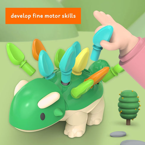 Toddler Montessori Toys Educational Dinosaur Game Learning Activities - Gifts for 6 9 12 18 Month Age 1 2 3 4 One Year Old Boy Girl Kid Birthday -...