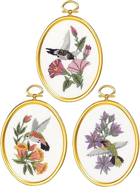Janlynn 004-0864 Hummingbirds Embroidery Kit, Multi-Colored...