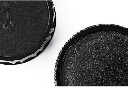 Body Cap and Lens Rear Cap Cover Replacement Set for CONTAX Yashica C/Y Mount Lens&Cameras,2 Sets...