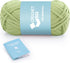Yarn for Crocheting, Avocado Green Yarn for Knitting, Beginner Friendly, Easy to Use, 4 Medium Weight Yarn with Pattern, Thoughtful Gift for Frien...