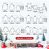 Christmas Cookie Cutter Set,18 Piece Stainless Steel Winter Christmas Cookie Cutters Shapes for Baking - Christmas Tree,Snowflake,Snowman,Gingerbr...