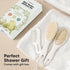 Baby Hair Brush and Comb Set for Newborn - Wooden Baby Hair Brush Set with Soft Goat Bristle, Baby Brush Set for Newborns, Baby Brush and Comb Set...