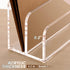 Acrylic File Holder, 2 Sections Mail Organizer Countertop, Desk Organizer Mail Holder Letter File Folder Sorter, Clear File Organizer for Desk, Do...